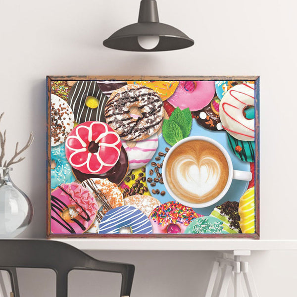 Kit de Pintura de Diamantes para Café - Bordado y Punto de Cruz