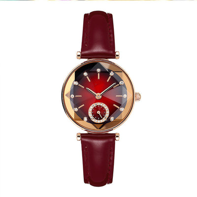 Reloj Pulsera Diamantes para Mujer con Correa de Cuero - Image 10