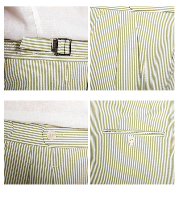 Bermudas de Hombre a Rayas sin Planchado - Tela Respirable Bubble Yarn