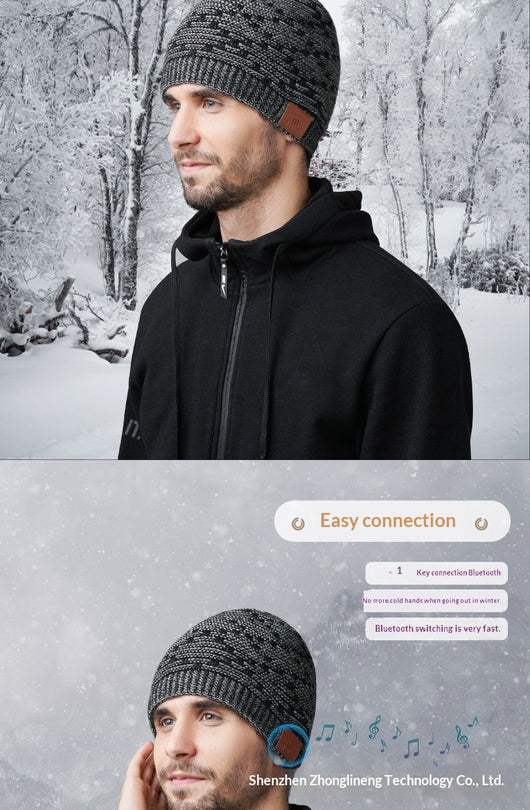 Gorro Tejido con Audífonos Integrados para Música - Image 9