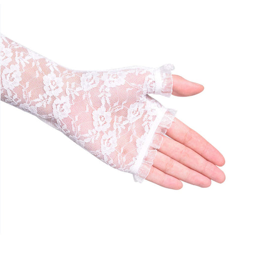 Guantes de Encaje Largos Protección Solar para Conducir - Image 14