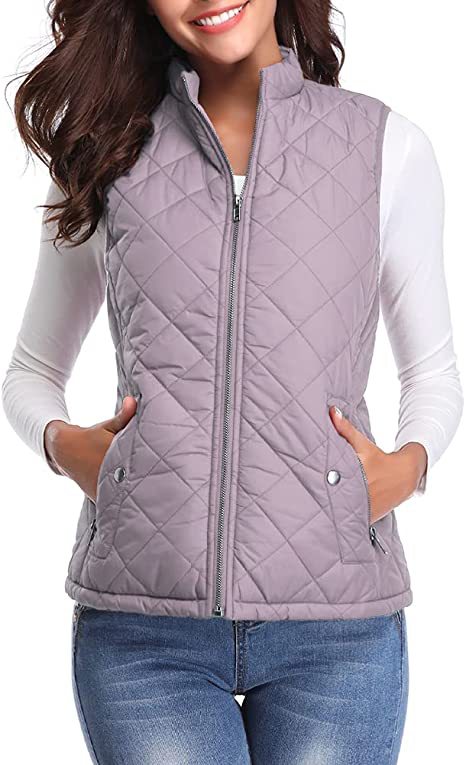 Chaleco de Algodón para Mujer con Cuello Parado y Bolsillos con Cierre - Image 42