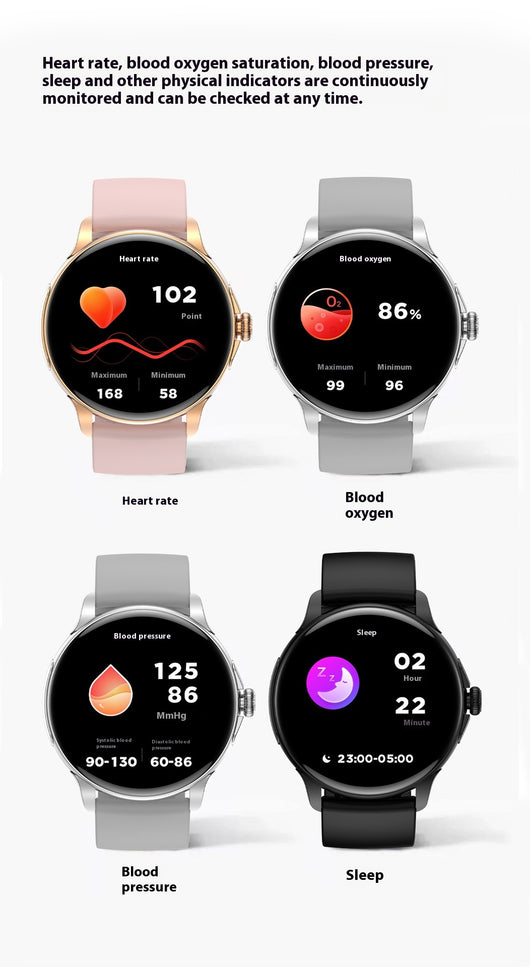 Reloj Inteligente HK49 con Monitoreo de Frecuencia Cardíaca, Glucosa y Sueño - Image 26