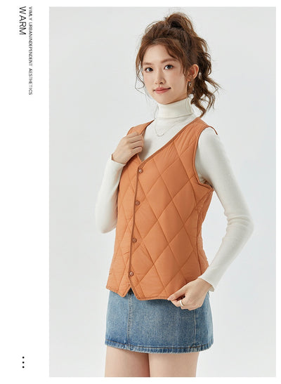 Chaleco Corto de Terciopelo para Otoño e Invierno Mujer - Image 21