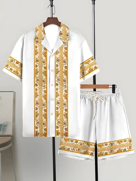 Conjunto Hombre Playera y Shorts Estampados Modernos y Cómodos - Image 10