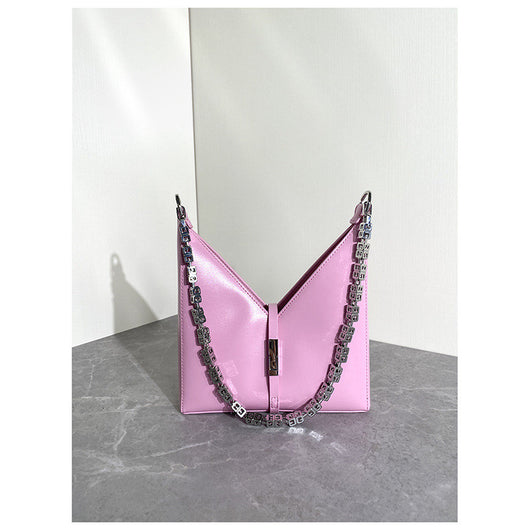 Bolso Bandolera Geométrico con Cadena - Image 4