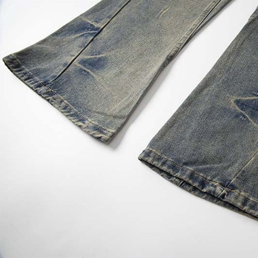 Jeans Flare Desgastados para Hombre - Estilo Vintage Moderno - Image 3
