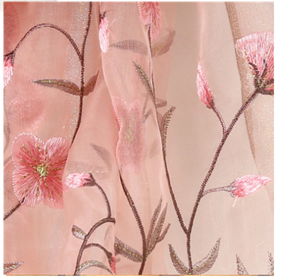 Foulard de Seda Dorado con Bordados - Chal Cheongsam Elegante - Image 11