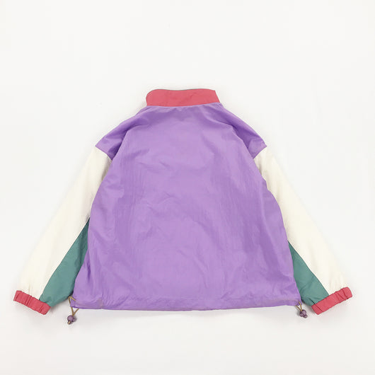 Chaqueta Suéter con Cuello Alto y Parche de León - Diseño de Combinación de Colores Moderno - Image 2