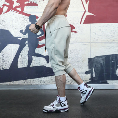 Pantalones Cortos Deportivos con Bolsillos de Parchwork y Cierre en Pierna - Image 11
