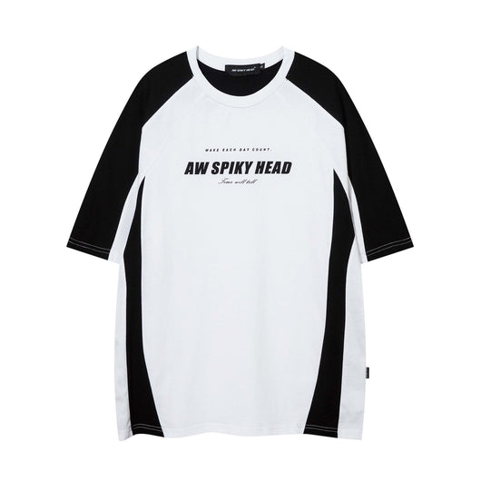 Camiseta Retro con Estampado de Letras en Colores Degradados para Hombre - Image 7
