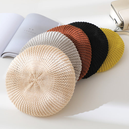 Sombrero de Lino Fino para Mujer Estilo Retro