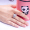 Anillo de Diamante Simulado Personalizado - Estilo Europeo y Americano