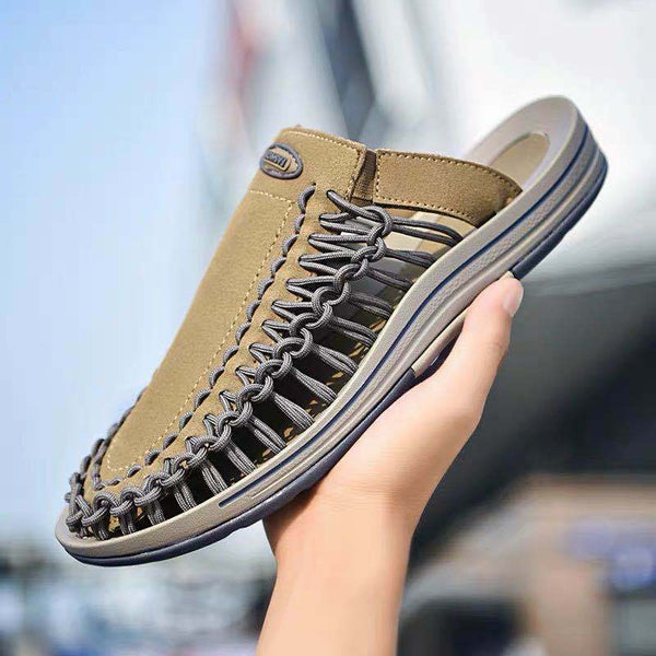Sandalias y Chanclas Tejidas para Hombre - Diseño Minimalista y Cómodo