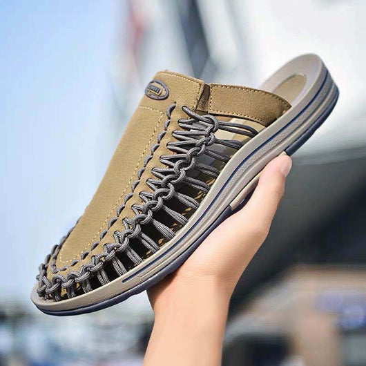 Sandalias y Chanclas Tejidas para Hombre - Diseño Minimalista y Cómodo - Image 2