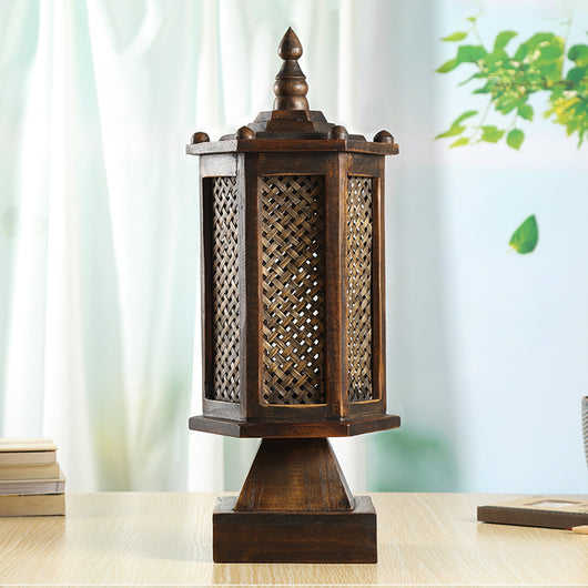 Lámpara de Mesa Retro Bambú para Mesita de Noche - Image 10