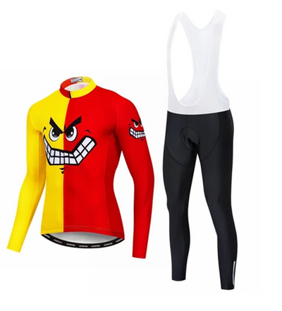 Jersey de Ciclismo Manga Larga Calavera Roja - Image 9