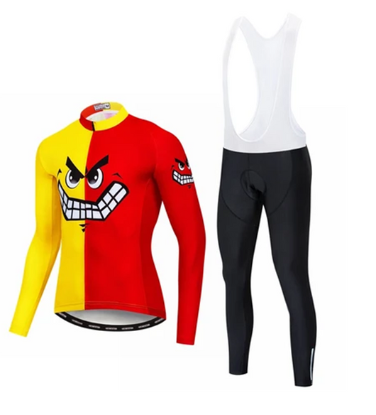 Jersey de Ciclismo Manga Larga Calavera Roja - Image 9