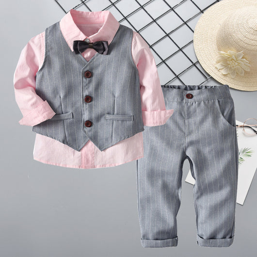 Conjunto Formal para Niño: Camisa, Chaleco, Pantalón y Pajarita - Image 7