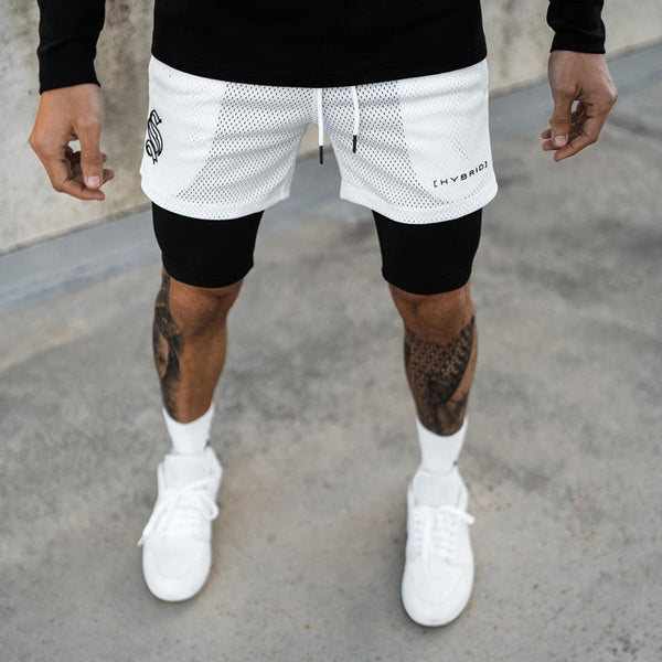 Shorts Deportivos Dobles para Hombre - Fitness y Entrenamiento - Image 4