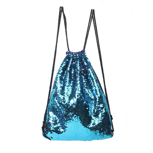 Mochila Deportiva con Lentejuelas Sirena y Cordón Ajustable - Image 13