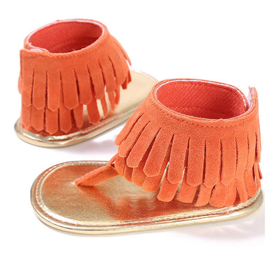 Sandalias Infantiles Multicolor con Borlas y Suela Suave para Niñas Pequeñas - Image 27