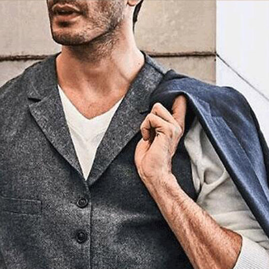Chaleco Casual de Moda para Hombre - Solapa Simple Primavera Otoño - Image 7