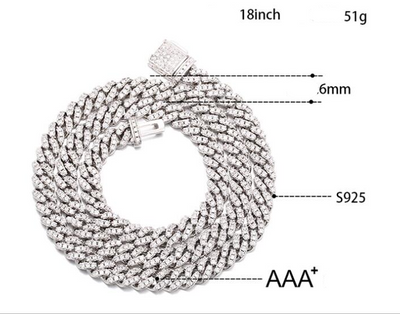 Pulsera de Plata S925 con Zirconia 6mm y Cierre de Caja - Estilo Hip Hop - Image 10