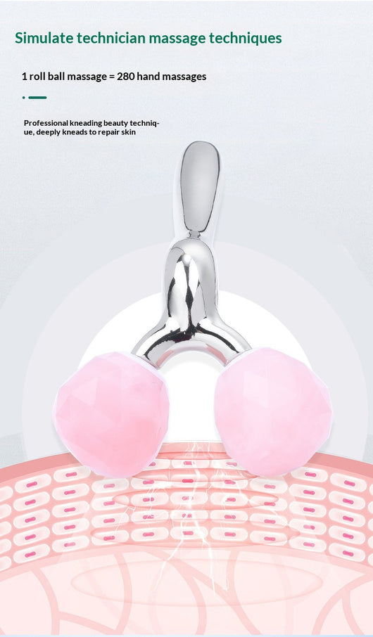 Rodillo de Cuarzo Rosa y Jade con Incrustaciones de Diamante 3D para Masaje Facial - Image 17