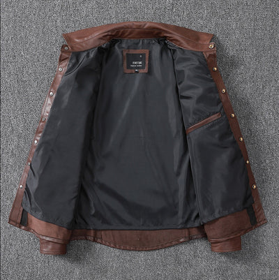 Camisa de Cuero Genuino Oveja para Hombre - Image 25