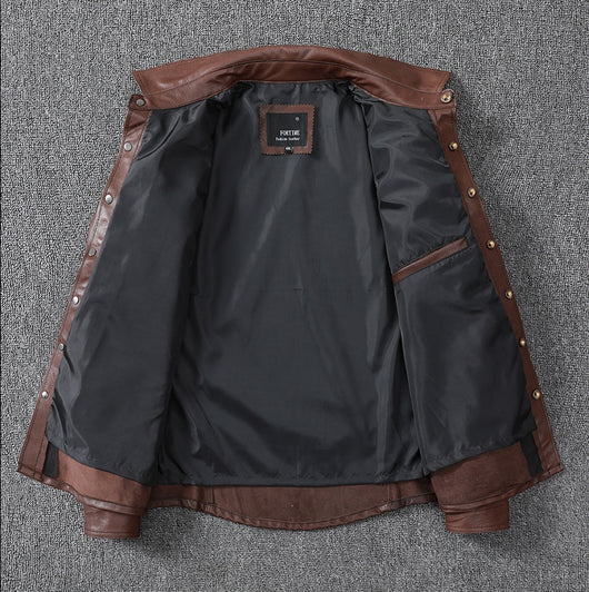 Camisa de Cuero Genuino Oveja para Hombre - Image 25