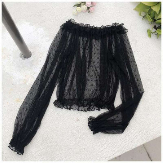 Blusa de Encaje con Volantes y Mangas Largas - Image 19
