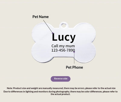 Placa de Identificación para Perros en Aleación de Zinc con Acabado Metalizado - Image 22