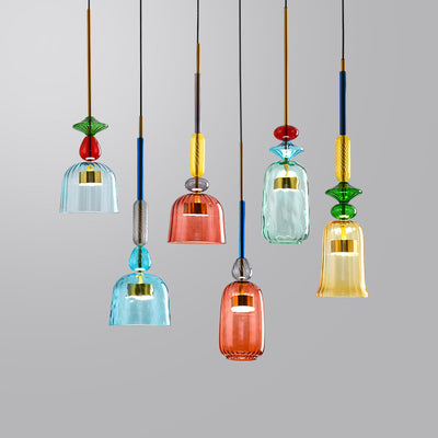 Lámpara Colgante Industrial Nórdica Macaron - Diseño Posmoderno para Restaurantes y Cafés