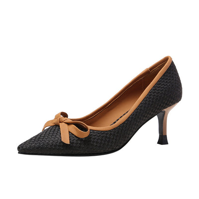 Zapatos de Tacón Alto en Cuero para Mujer - Punta Afilada Elegante - Image 3