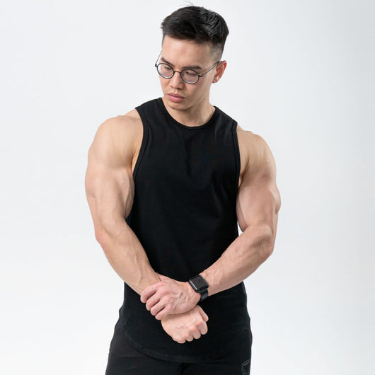 Musculosa Deportiva de Algodón Liso para Hombre - Image 7