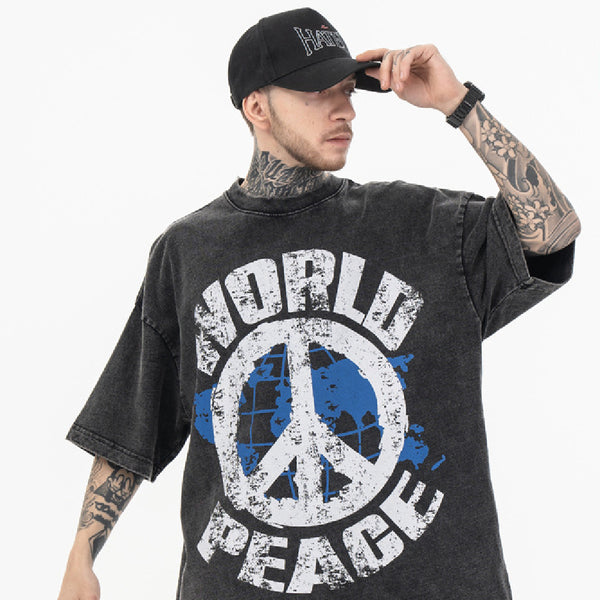 Camiseta Estampada de Manga Corta para Hombre