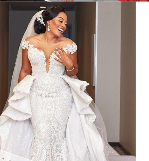 Vestido de Novia Sirena Desmontable con Encaje - Importación Mayorista Africana - Image 5