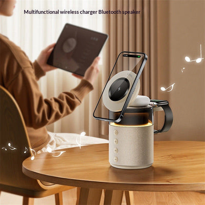 Cargador Inalámbrico con Parlante Bluetooth 2 en 1 - Regalo Perfecto - Image 5