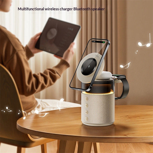 Cargador Inalámbrico con Parlante Bluetooth 2 en 1 - Regalo Perfecto - Image 5