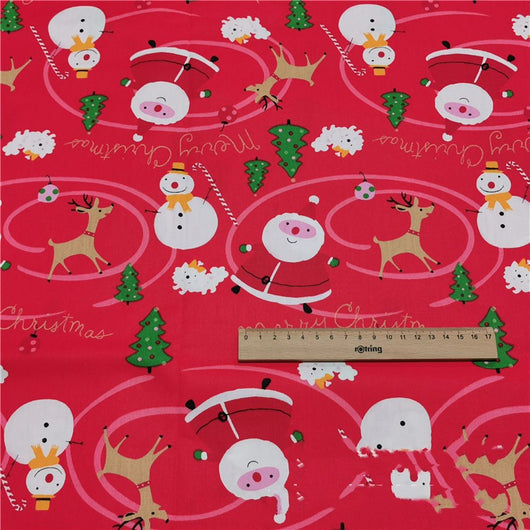 Tela de Algodón Twill Estampado Navideño para Ropa de Cama - Image 2