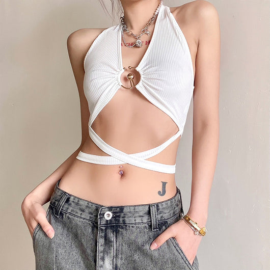 Top Halter Hueco Sexy para Mujer - Image 12