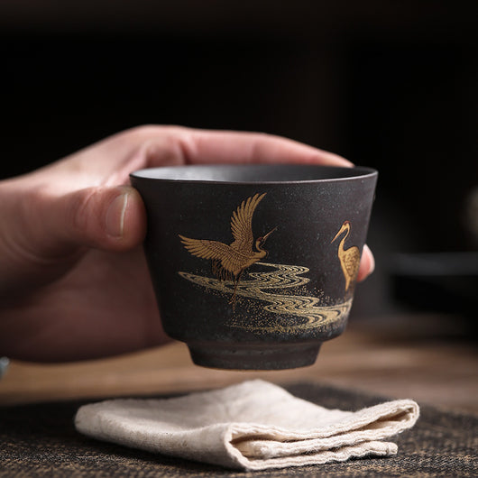 Juego de Tazas de Té de Cerámica Artesanal Estilo Japonés - Image 2