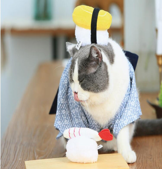 Juguete de Catnip Sushi Antiaburrimiento Resistente a Mordidas