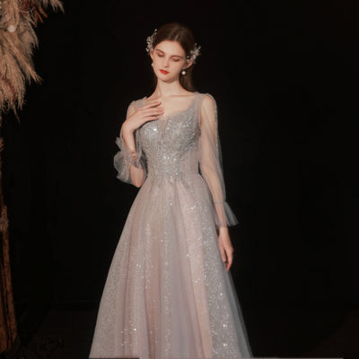 Vestido Elegante de Manga Larga para Eventos y Cenas Formales - Image 11
