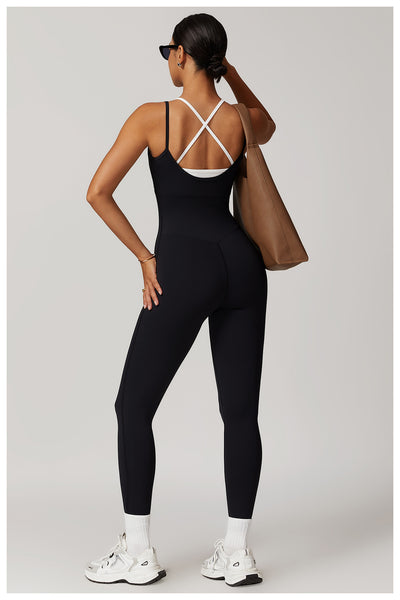 Jumpsuit Deportivo Bicolor con Tirantes Ajustables - Image 28