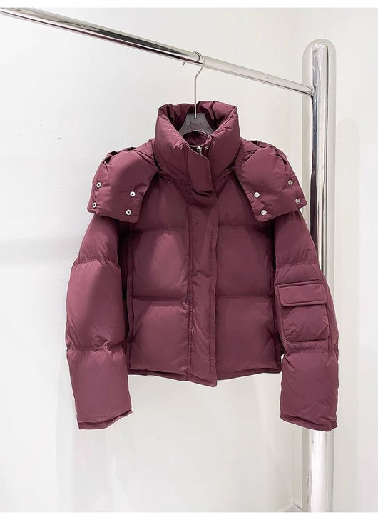 Chaqueta Acolchada Suelta con Capucha para Mujer - Image 20