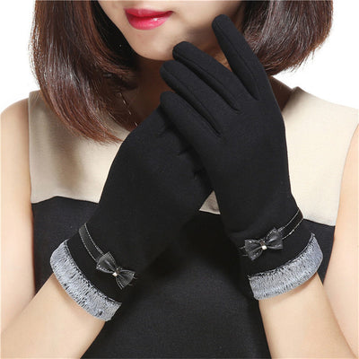 Guantes Cálidos con Moño para Mujer - Estilo y Confort - Image 7