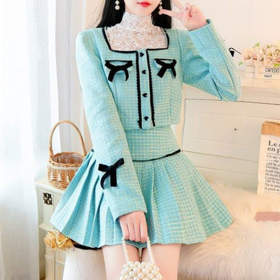 Blusa de Encaje Fruncida Cintura Alta con Vuelo Romántico - Image 13