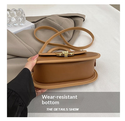 Bolso Tote Retro Premium Mate con Correa Cruzada Miniatura Redonda Otoño - Image 15